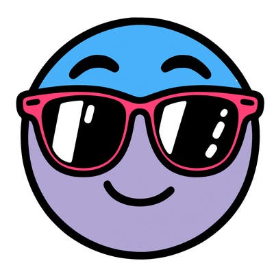 emoji with sunglasses