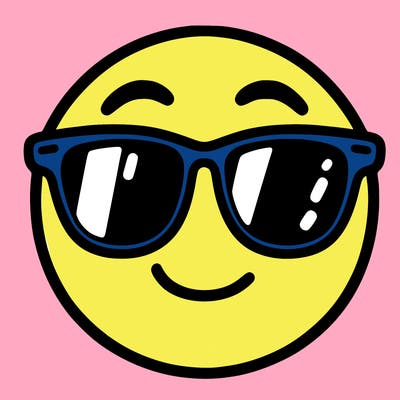 emoji with sunglasses
