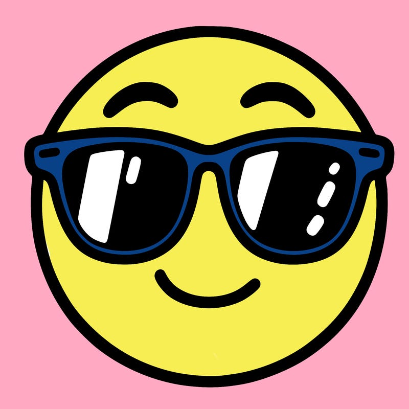 emoji with sunglasses