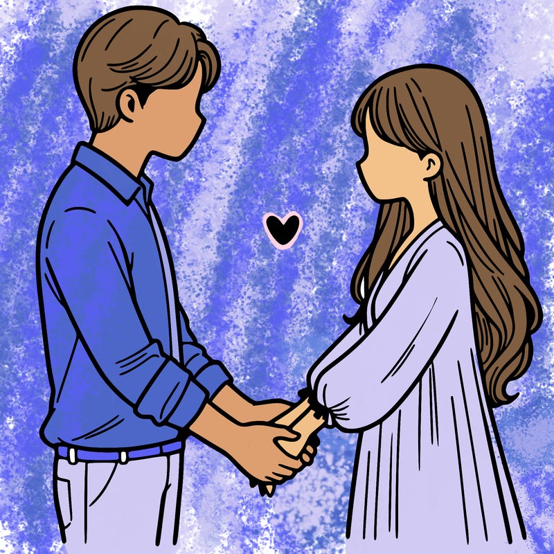 a couple holding hands