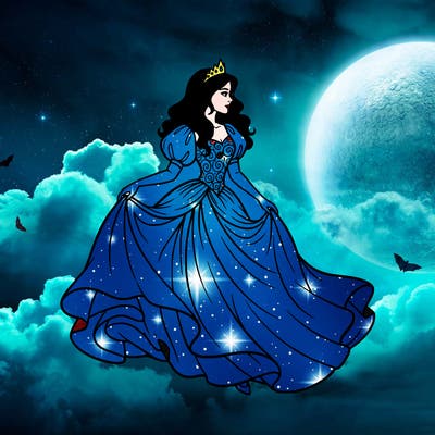 a beautiful girl wearing a princess dress