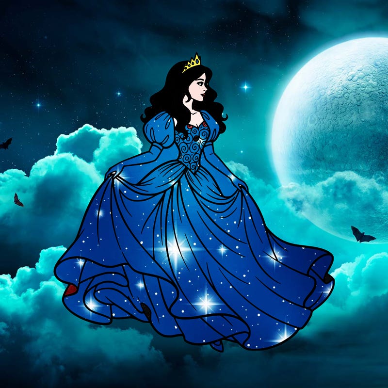 a beautiful girl wearing a princess dress