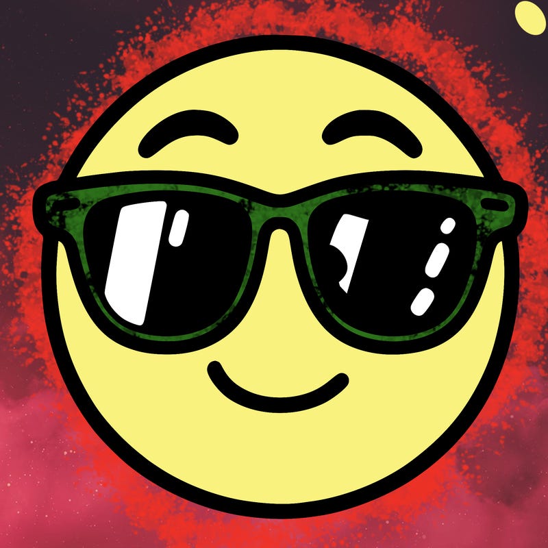 emoji with sunglasses