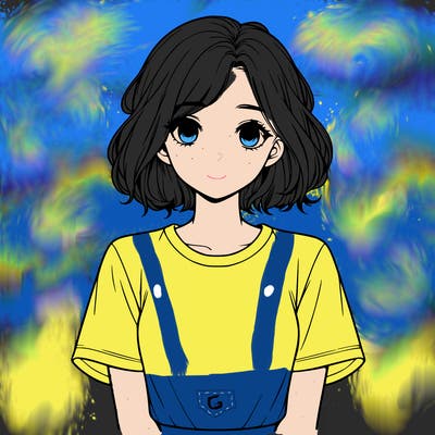 realistic girl with shoulder length hair and blank t shirt