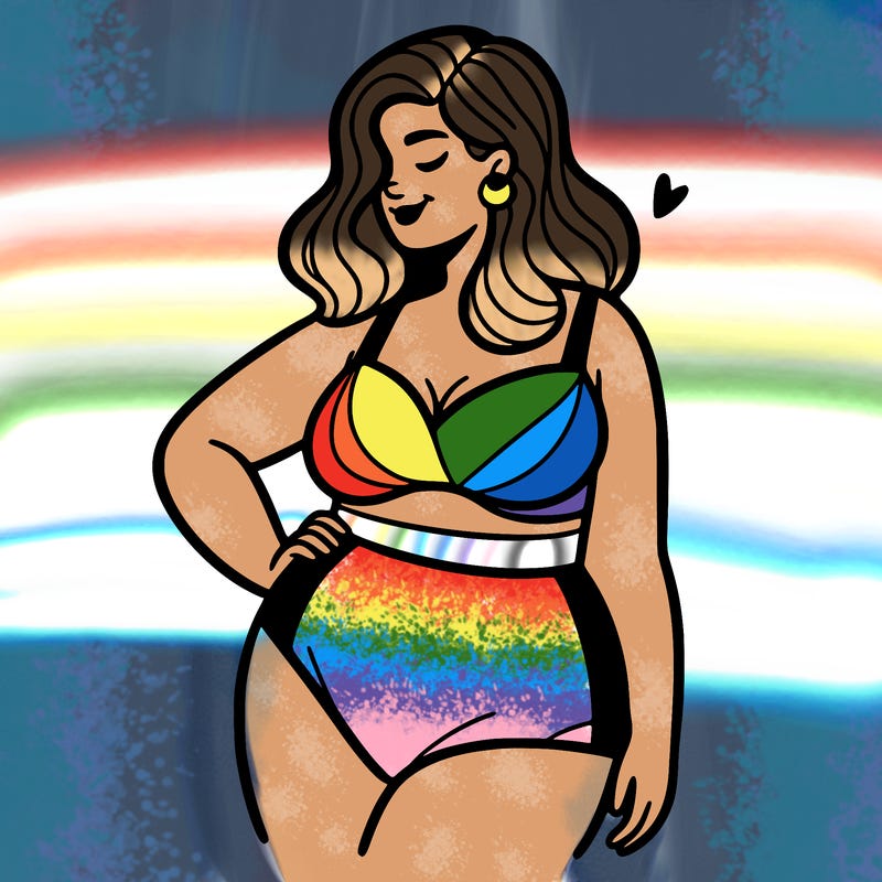 plus size woman bathing suit