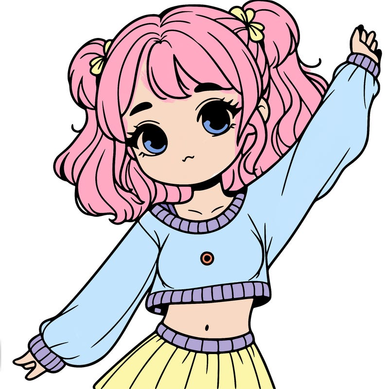 girl in a cute crop top