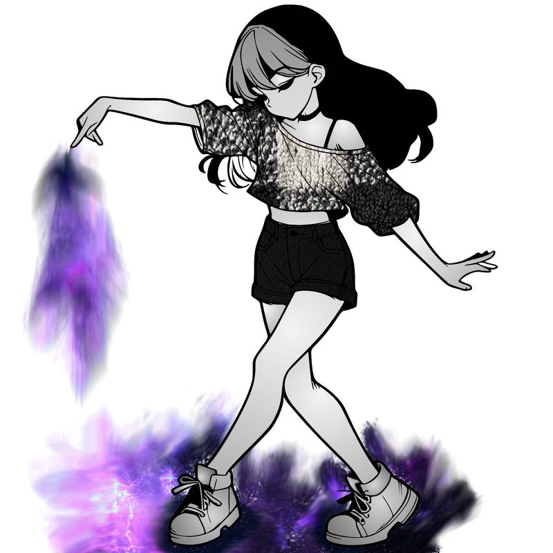 realistic girl danceing