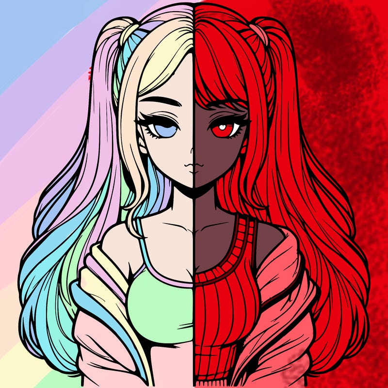 realistic girl split