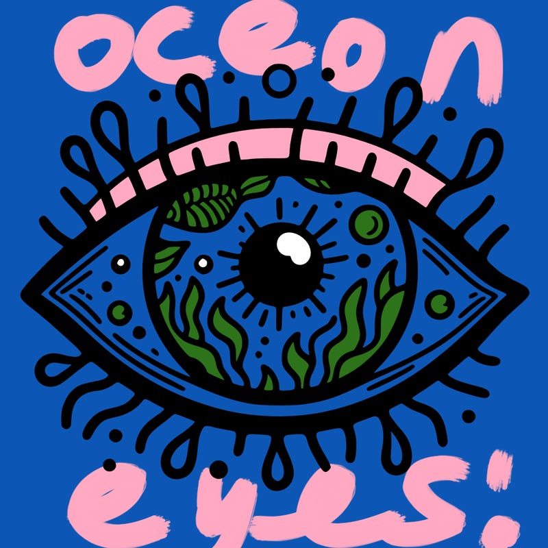 eye with aquatic features