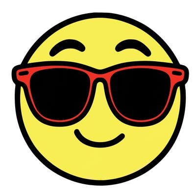 emoji with sunglasses
