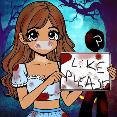 realistic pretty girl holding blank sign