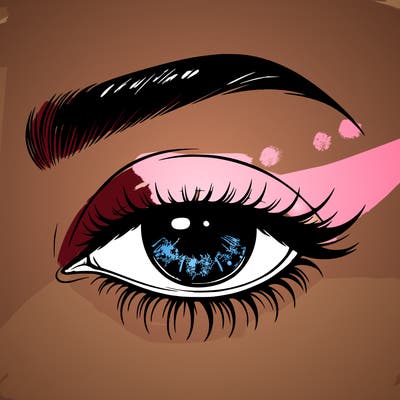 eye closed realistic