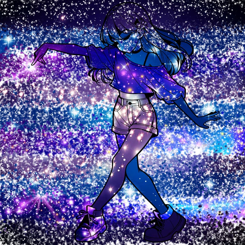 realistic girl danceing