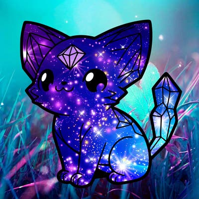 crystal kitten
