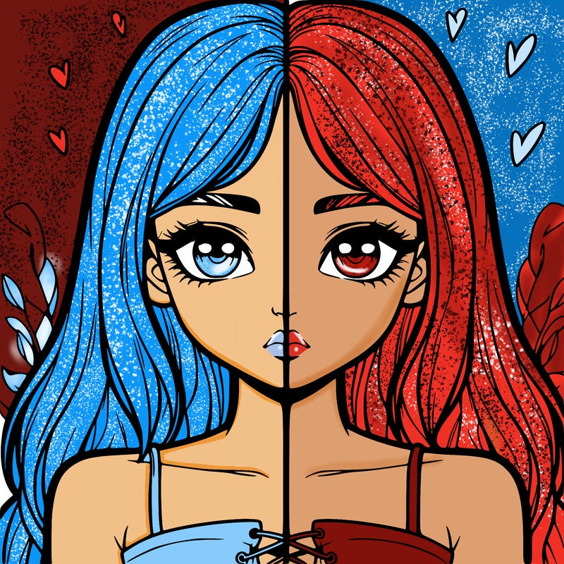 realistic girl split