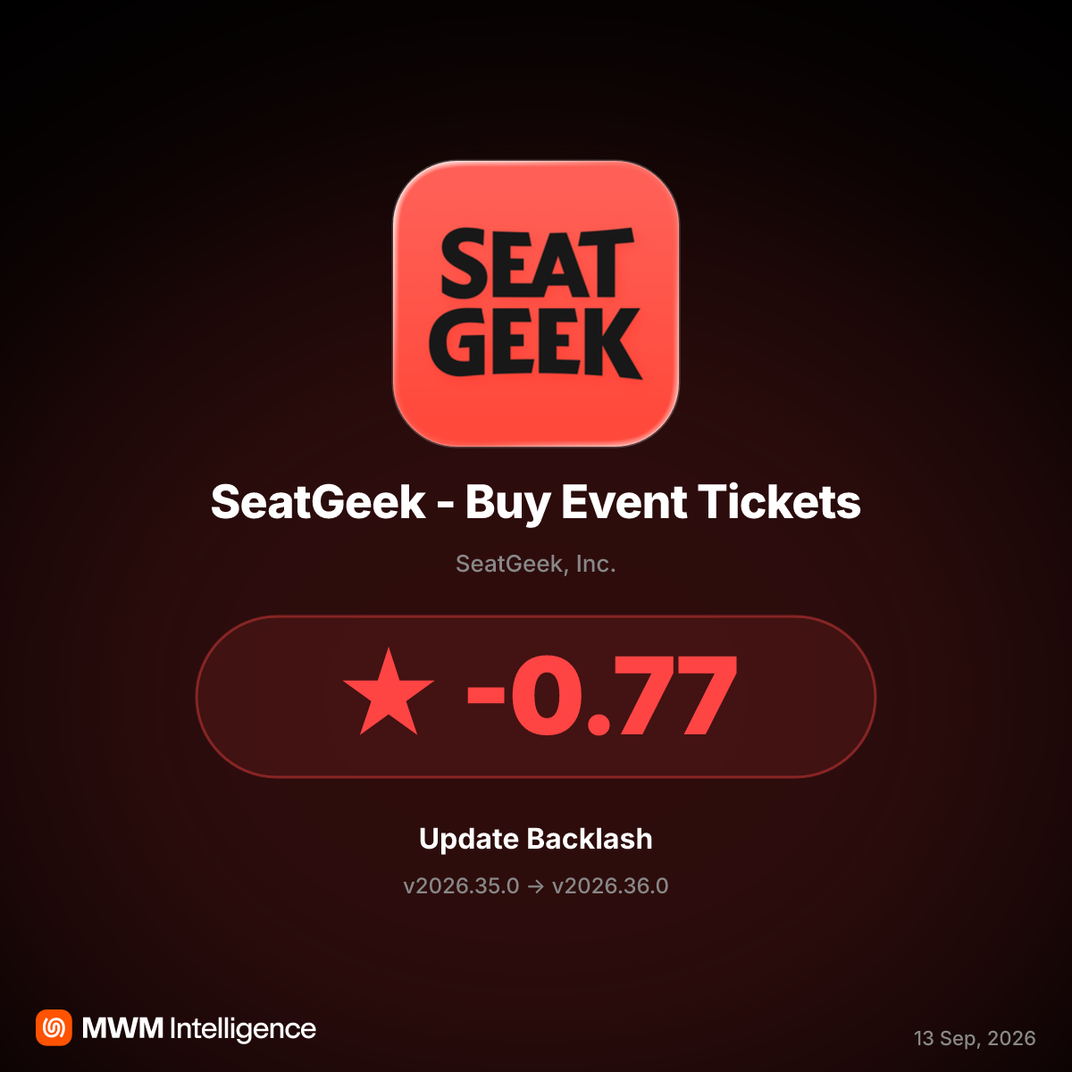 SeatGeek Update v2026.36.0 Triggers User Backlash Over Ticket Delivery and Seller Trust