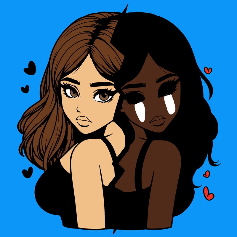 realistic girl split