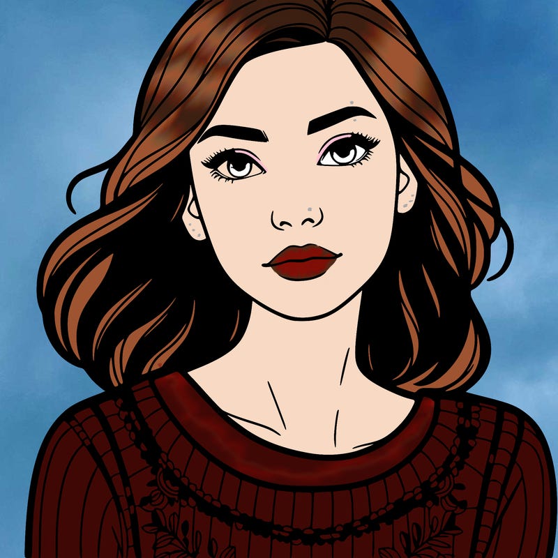 a woman who is staring at the camera