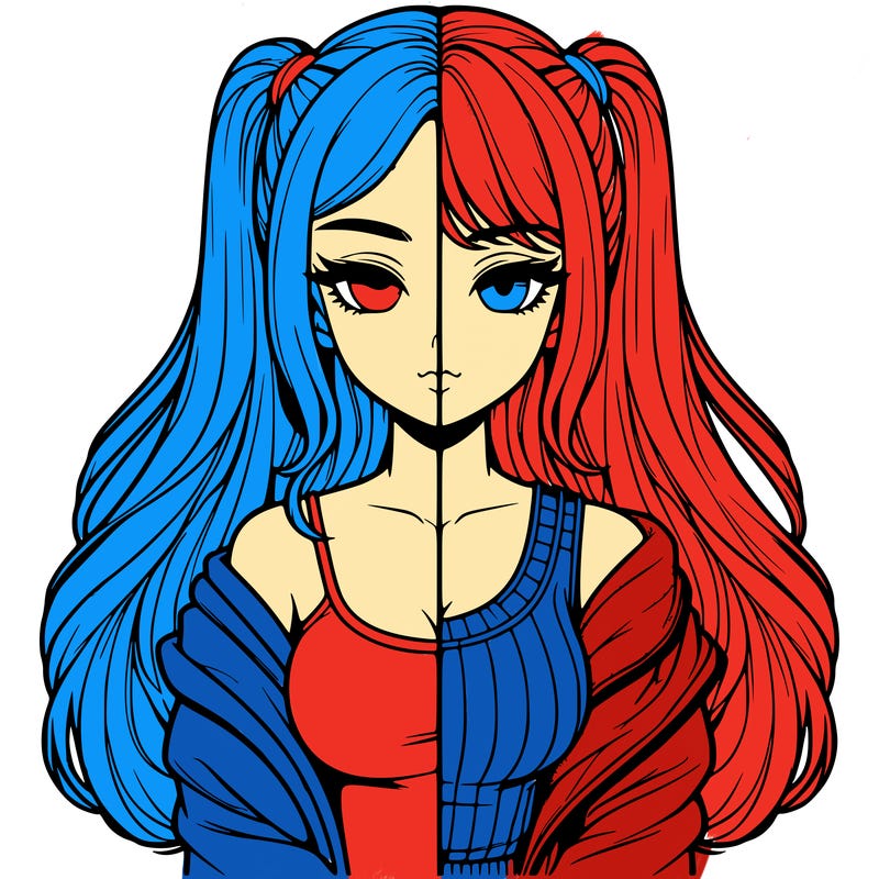 realistic girl split