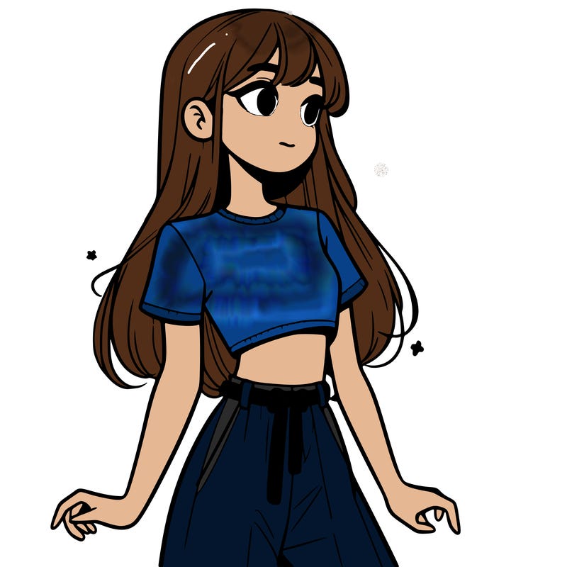 girl in a cute crop top