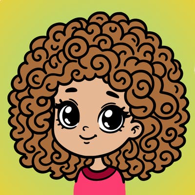 curly hair girl