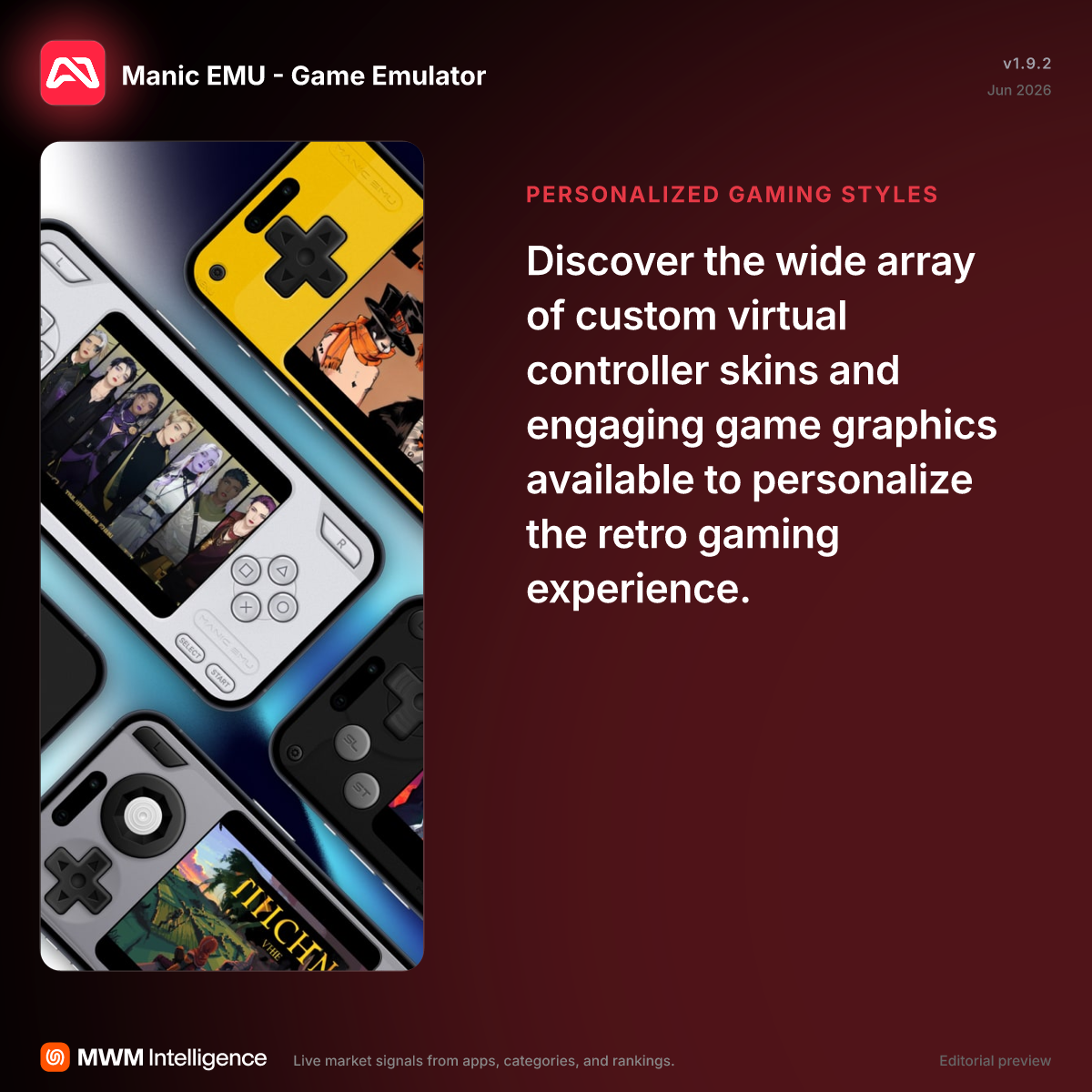 Manic EMU - Game Emulator - Entertainment App | MWM