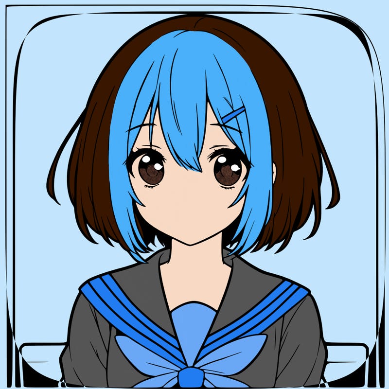 short hair girl anime