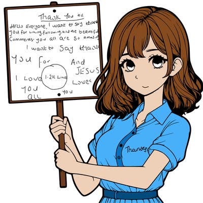 realistic girl holding blank sign