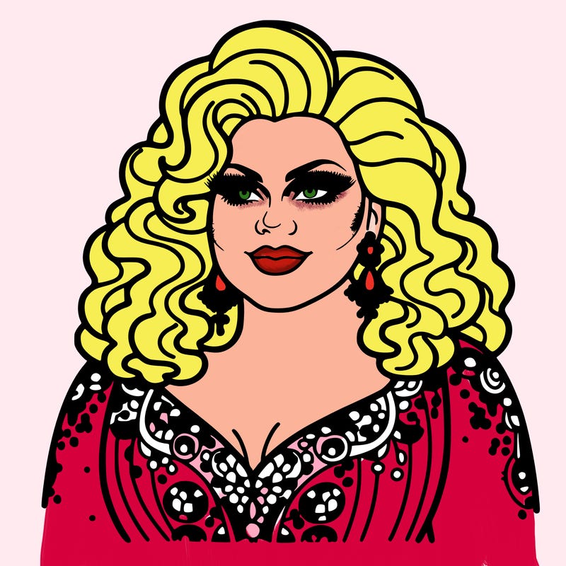 realistic plus size drag queen