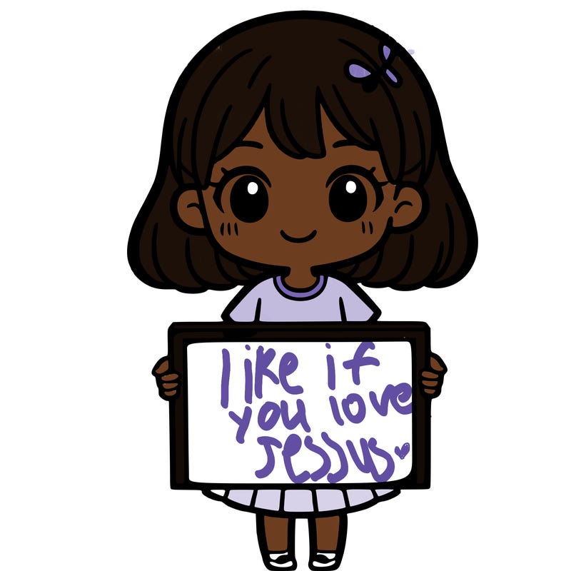 girl holding sign