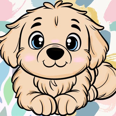 cute golden retriever dog