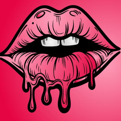 lips that look realistic and drip