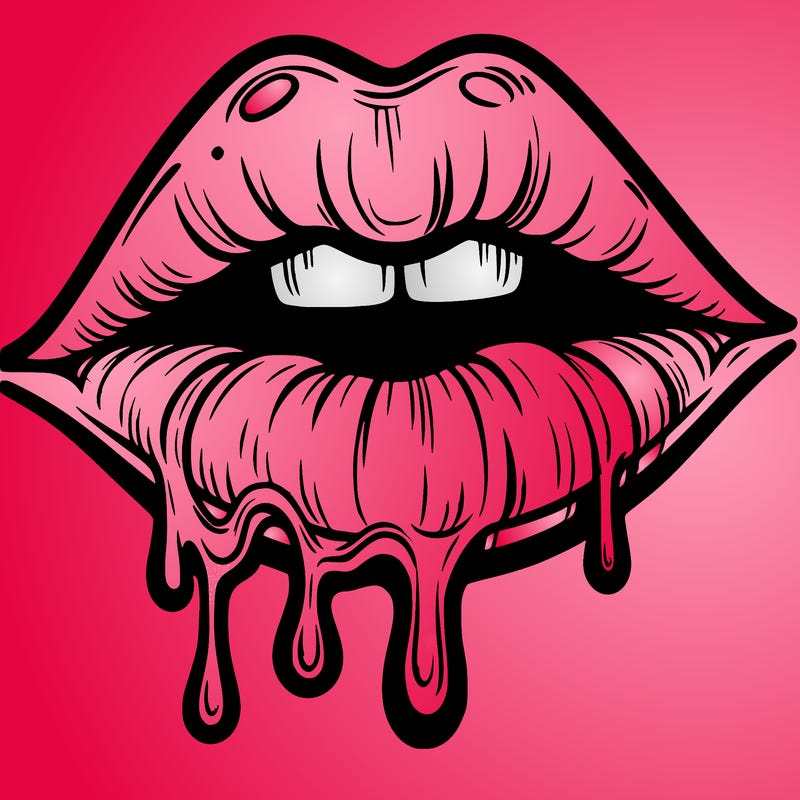 lips that look realistic and drip