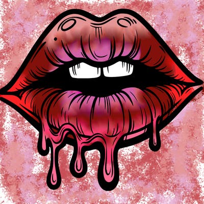 lips that look realistic and drip