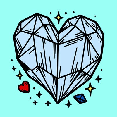 crystal heart