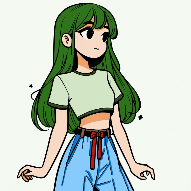 girl in a cute crop top