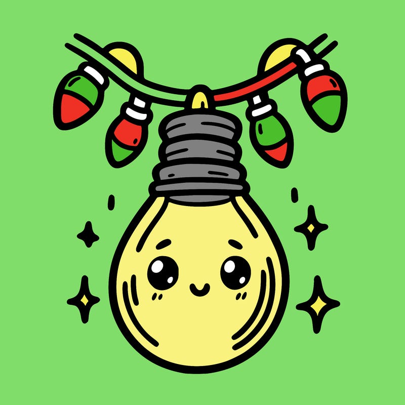 small bulb of a garland