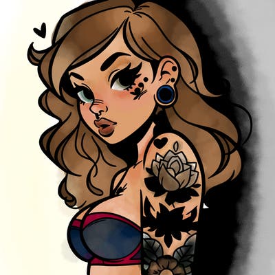 tattoo girl