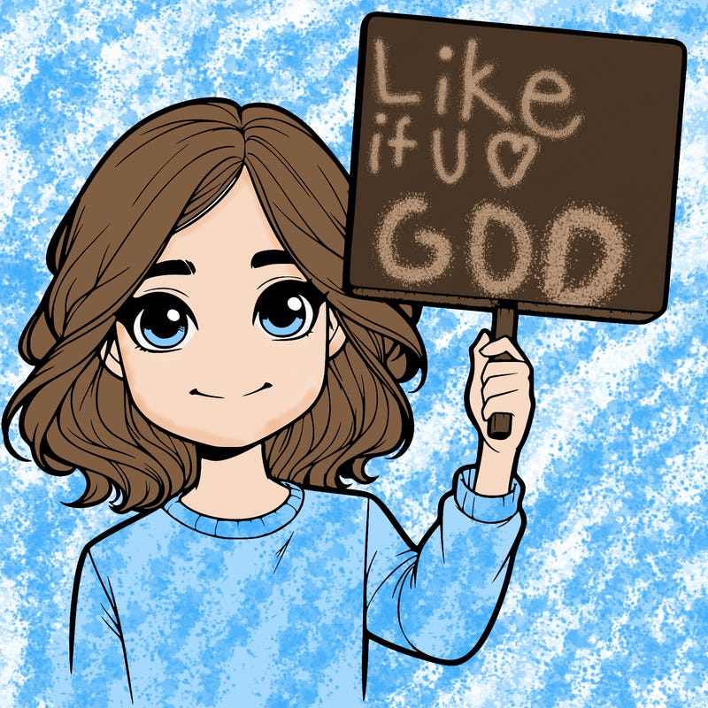 realistic girl holding up a sign