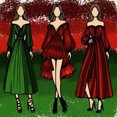 fashion models dresses