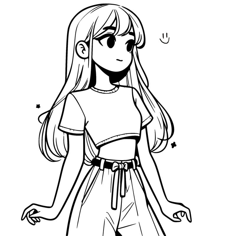 girl in a cute crop top