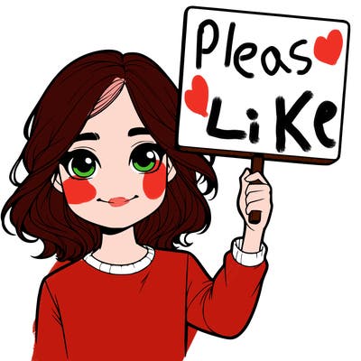 realistic girl holding up a sign