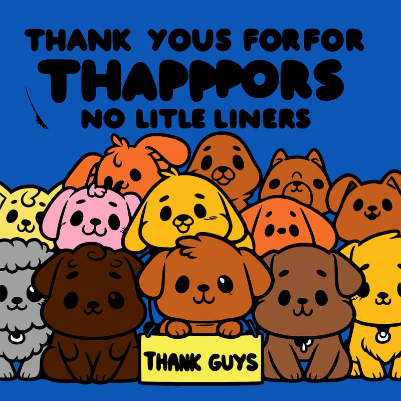 thank you guys for all your support dog