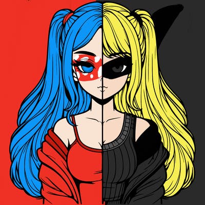 realistic girl split