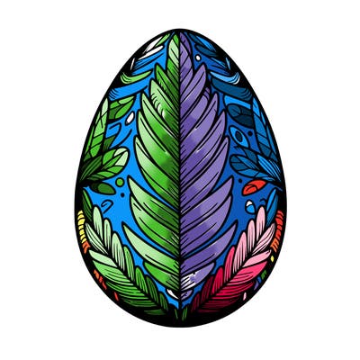 a detailed and realistic easter egg