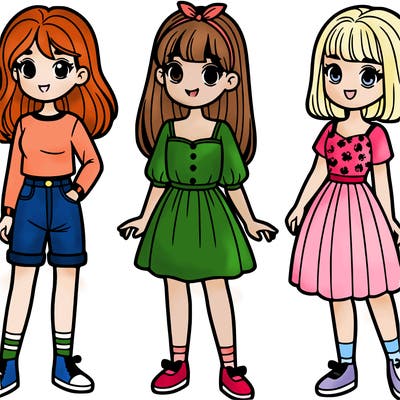 group of girls