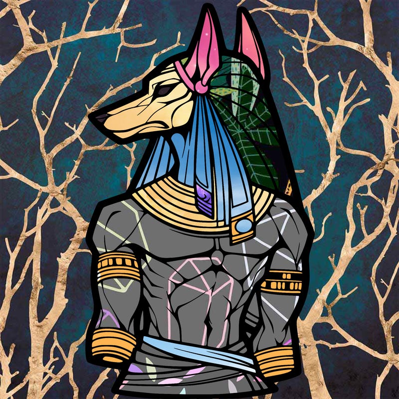 anubis in human form