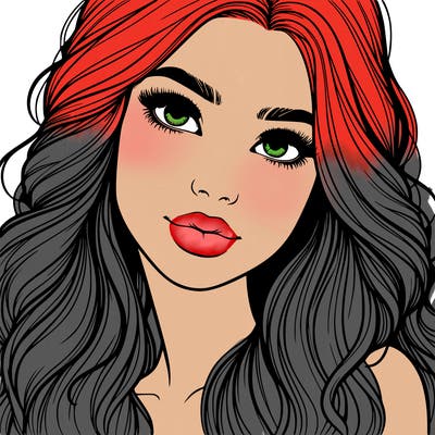 beautiful realistic girl