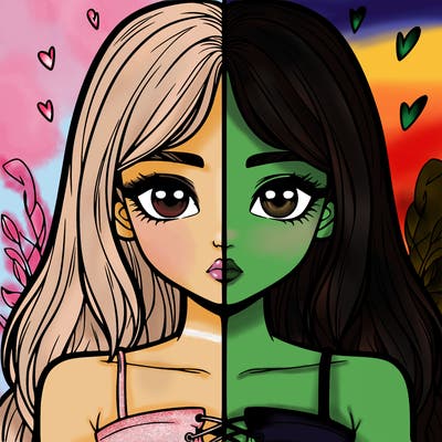 realistic girl split