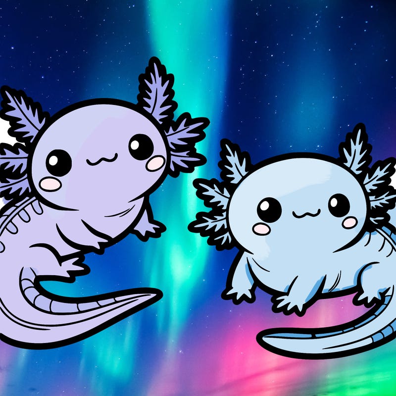 cute axolotls